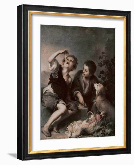 The Pie Eating-Bartolome Esteban Murillo-Framed Giclee Print