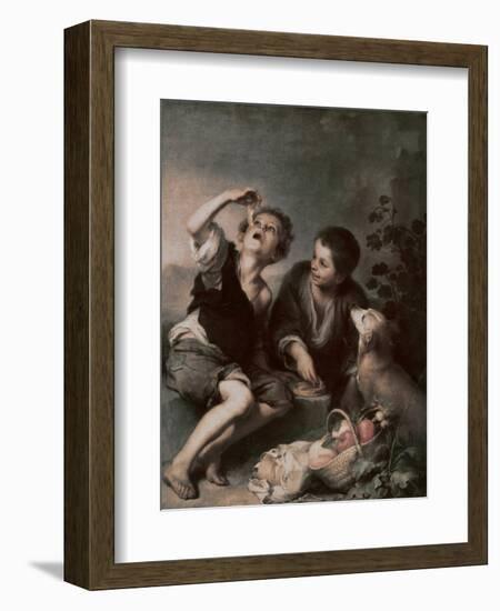 The Pie Eating-Bartolome Esteban Murillo-Framed Giclee Print