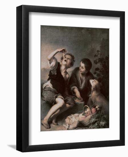 The Pie Eating-Bartolome Esteban Murillo-Framed Giclee Print