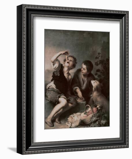 The Pie Eating-Bartolome Esteban Murillo-Framed Giclee Print