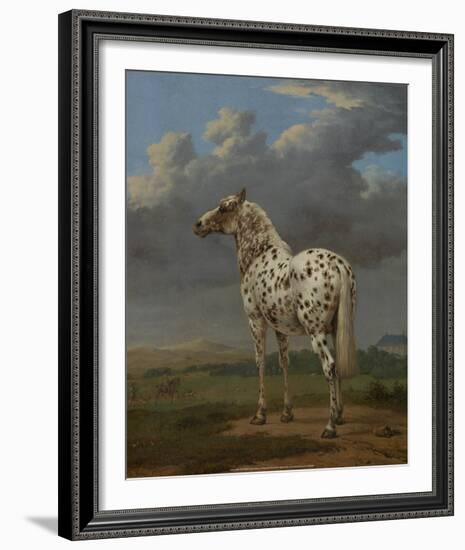 The “Piebald” Horse, 1650-54-Paulus Potter-Framed Art Print