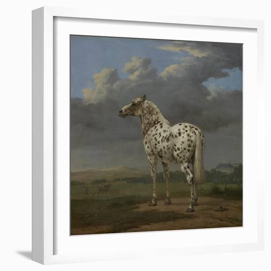 The "Piebald" Horse, c.1650-4-Paulus Potter-Framed Giclee Print