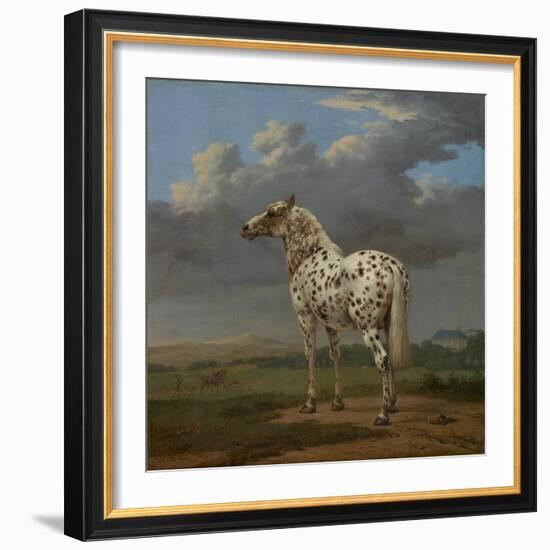 The "Piebald" Horse. Ca. 1650-54-Paulus Potter-Framed Giclee Print