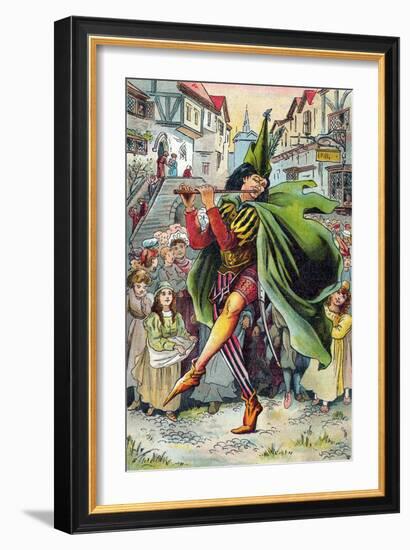 The Pied Piper Leading Away the Children of Hamelin, C1899-null-Framed Premium Giclee Print