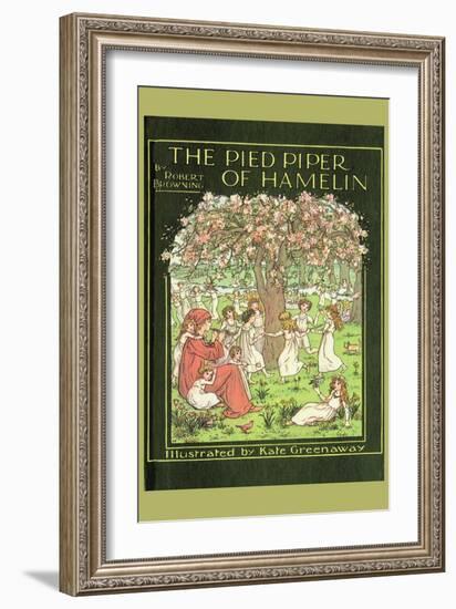 The Pied Piper of Hamelin-Kate Greenaway-Framed Art Print