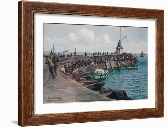 The Pier and Cosies, Gorleston-On-Sea-Alfred Robert Quinton-Framed Giclee Print