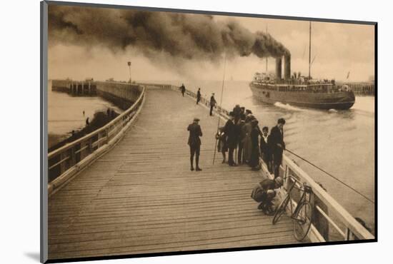 'The Pier and the entrance of the Mail-Steamer', c1928-Unknown-Mounted Photographic Print