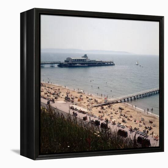 The Pier at Bournemouth 1971-Library-Framed Premier Image Canvas