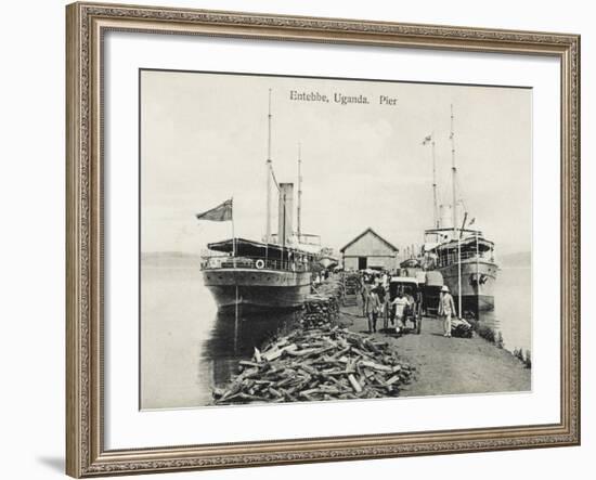 The Pier at Entebbe, Uganda - Lake Victoria-null-Framed Photographic Print