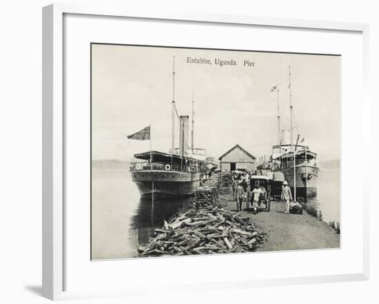 The Pier at Entebbe, Uganda - Lake Victoria-null-Framed Photographic Print