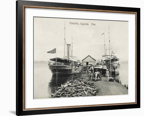 The Pier at Entebbe, Uganda - Lake Victoria-null-Framed Photographic Print