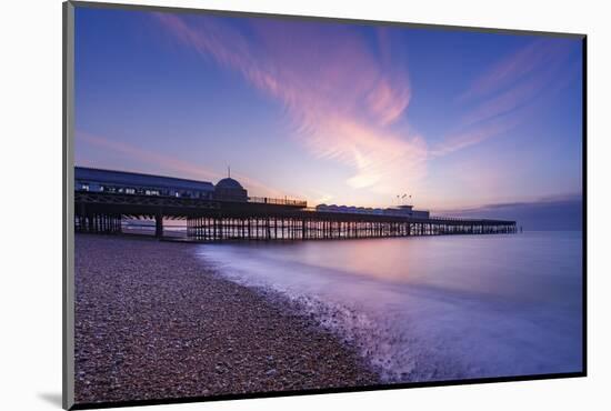 The pier at Hastings at dawn, Hastings, East Sussex, England, United Kingdom, Europe-Andrew Sproule-Mounted Photographic Print