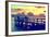 The Pier at Sunset Lovers-Philippe Hugonnard-Framed Photographic Print