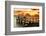 The Pier at Sunset Lovers-Philippe Hugonnard-Framed Photographic Print