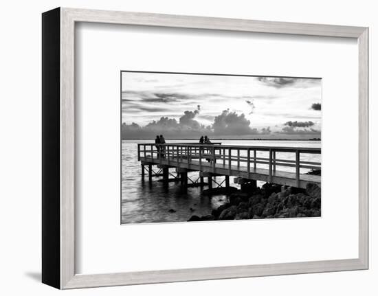 The Pier at Sunset Lovers-Philippe Hugonnard-Framed Photographic Print