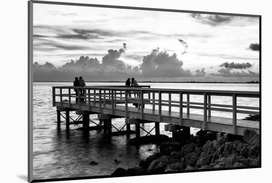 The Pier at Sunset Lovers-Philippe Hugonnard-Mounted Photographic Print