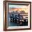 The Pier at Sunset Lovers-Philippe Hugonnard-Framed Photographic Print