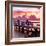 The Pier at Sunset Lovers-Philippe Hugonnard-Framed Photographic Print