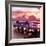 The Pier at Sunset Lovers-Philippe Hugonnard-Framed Photographic Print