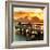 The Pier at Sunset Lovers-Philippe Hugonnard-Framed Photographic Print