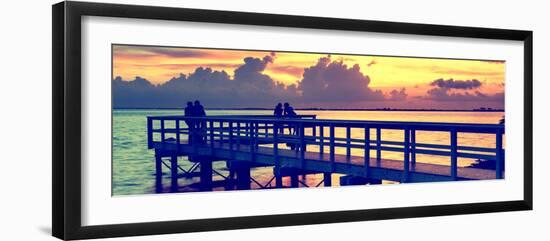 The Pier at Sunset Lovers-Philippe Hugonnard-Framed Photographic Print