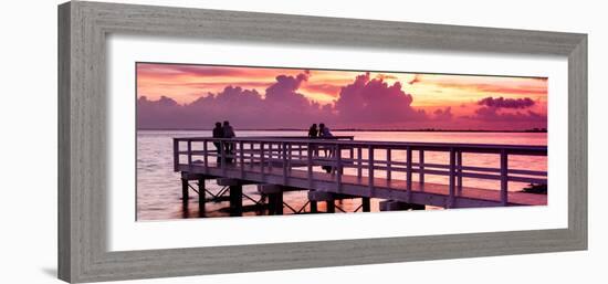 The Pier at Sunset Lovers-Philippe Hugonnard-Framed Photographic Print