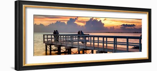 The Pier at Sunset Lovers-Philippe Hugonnard-Framed Photographic Print