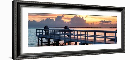 The Pier at Sunset Lovers-Philippe Hugonnard-Framed Photographic Print