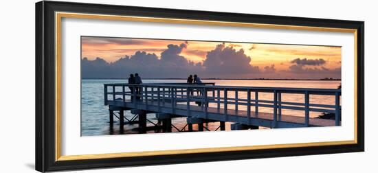 The Pier at Sunset Lovers-Philippe Hugonnard-Framed Photographic Print