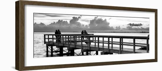 The Pier at Sunset Lovers-Philippe Hugonnard-Framed Photographic Print