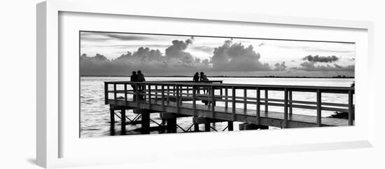 The Pier at Sunset Lovers-Philippe Hugonnard-Framed Photographic Print