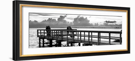 The Pier at Sunset Lovers-Philippe Hugonnard-Framed Photographic Print