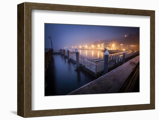 The Pier Near Seattle's Water Taxi Zone on the Puget Sound, West Seattle, Washington-Dan Holz-Framed Photographic Print