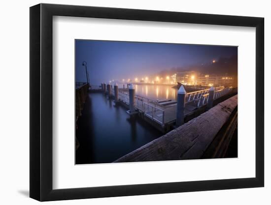 The Pier Near Seattle's Water Taxi Zone on the Puget Sound, West Seattle, Washington-Dan Holz-Framed Photographic Print