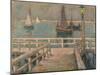The Pier (Oil)-Henri Eugene Augustin Le Sidaner-Mounted Giclee Print