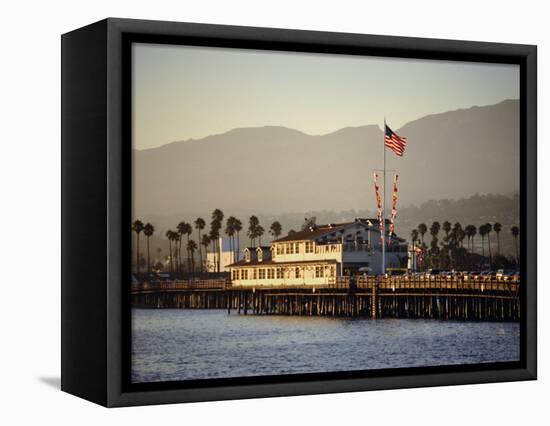 The Pier, Santa Barbara, California. USA-Walter Rawlings-Framed Premier Image Canvas