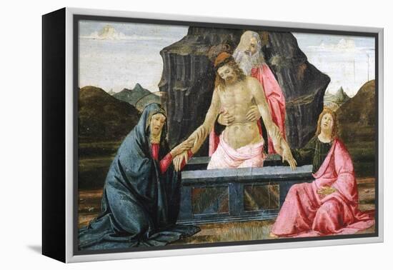 The Pieta, Detail from Predella of Sacred Conversation-Domenico Ghirlandaio-Framed Premier Image Canvas