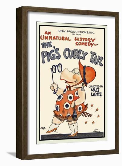 The Pig's Curly Tail-Walter Lantz-Framed Premium Giclee Print