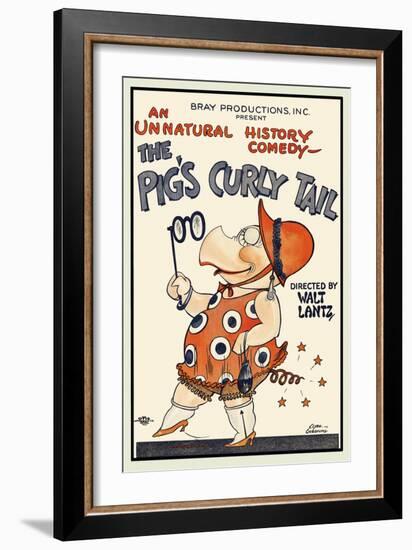 The Pig's Curly Tail-Walter Lantz-Framed Premium Giclee Print