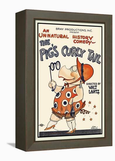 The Pig's Curly Tail-Walter Lantz-Framed Stretched Canvas