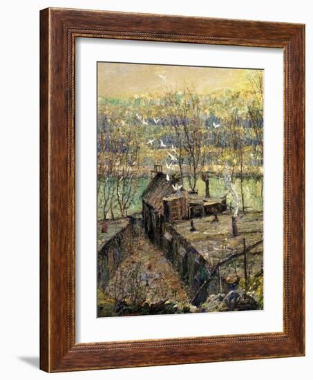 The Pigeon Coop, C.1916-Ernest Lawson-Framed Giclee Print