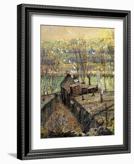 The Pigeon Coop, C.1916-Ernest Lawson-Framed Giclee Print