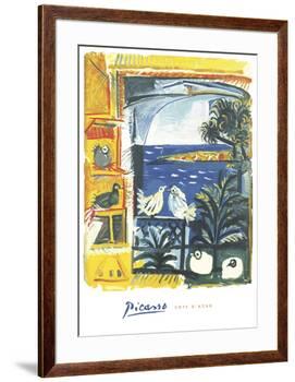 The Pigeons, 1957-Pablo Picasso-Framed Art Print