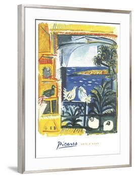 The Pigeons, 1957-Pablo Picasso-Framed Art Print