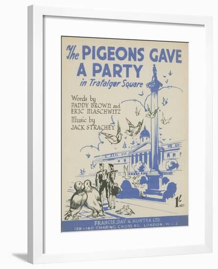 The Pigeons Gave a Party in Trafalgar Square-null-Framed Giclee Print