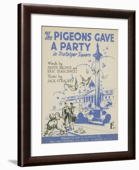 The Pigeons Gave a Party in Trafalgar Square-null-Framed Giclee Print