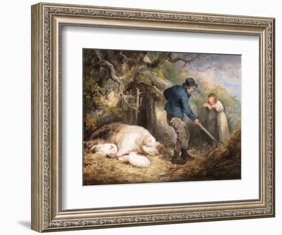 The Piggery, 1790-1791 (Oil on Canvas)-George Morland-Framed Giclee Print