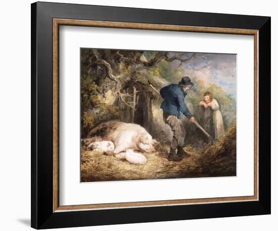 The Piggery, 1790-1791 (Oil on Canvas)-George Morland-Framed Giclee Print