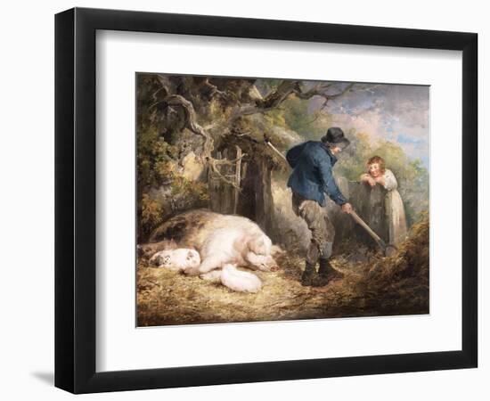 The Piggery, 1790-1791 (Oil on Canvas)-George Morland-Framed Giclee Print