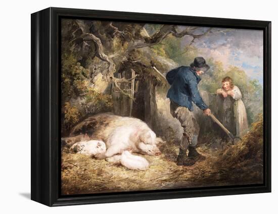 The Piggery, 1790-1791 (Oil on Canvas)-George Morland-Framed Premier Image Canvas